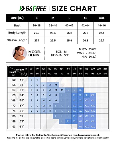 G4Free Sun Shirts For Women Long Sleeve Upf 50+ Spf Uv Protection Lightweight Workout Athletic Hiking Tops Quick Dry (Black, M) #TOP5
