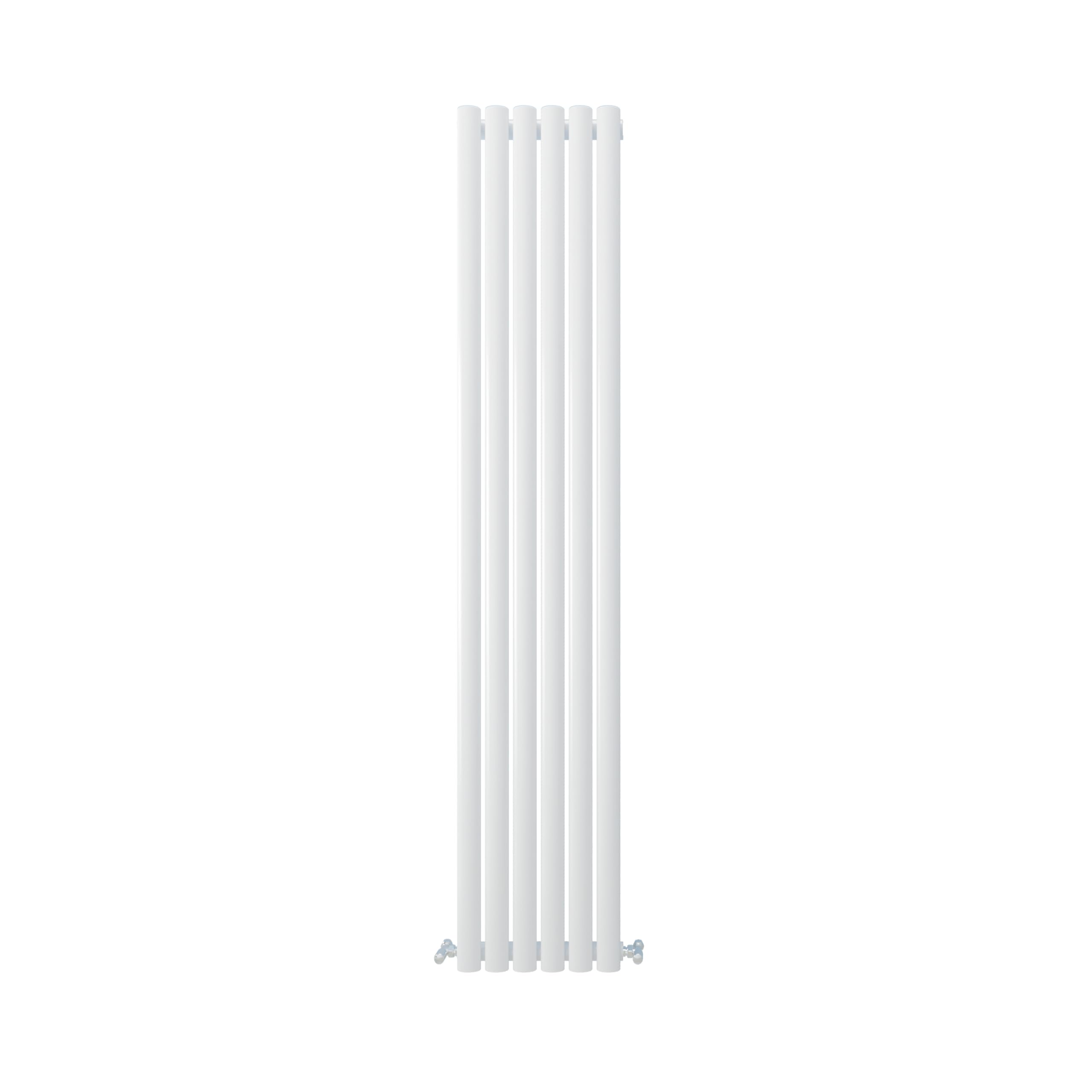 SLINE SANITARY Vertical Designer Oval Column Radiator, Oval Radiator White, 1800×354mm Single Panel Modern Radiator for Bathroom/Living Room, Central Heating Rads, Amazon Radiator Wall Mounted