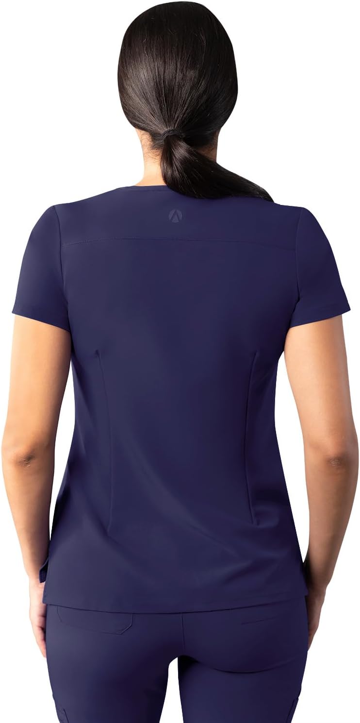 Adar Addition Scrubs for Women - Modern V-Neck Scrub Top - Image 2