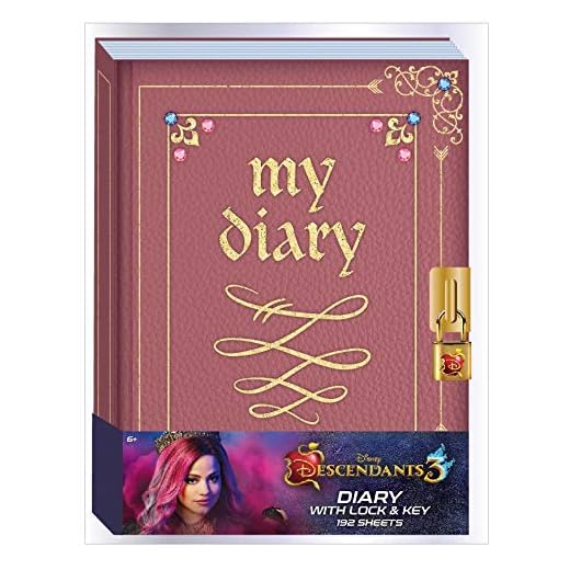 Innovative Designs Disney Descendants 3 Audrey's Diary Locked Secret Journal for Kids