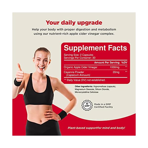 Apple-Cider-Vinegar-Pills-For-Weight-Loss-1000-MG-ACV-Extra-Strength-Fat-Burner-Natural-Supplement-Pure-Detox-Cleanse-Digestion-Support-Appetite-Suppressant-Immune-Booster-for-Women-and-Men Apple Cider Vinegar Pills - For Weight Loss 1000 MG ACV Extra Strength Fat Burner Natural Supplement Pure Detox Cleanse Digestion Support - Appetite Suppressant Immune Booster - for Women and Men