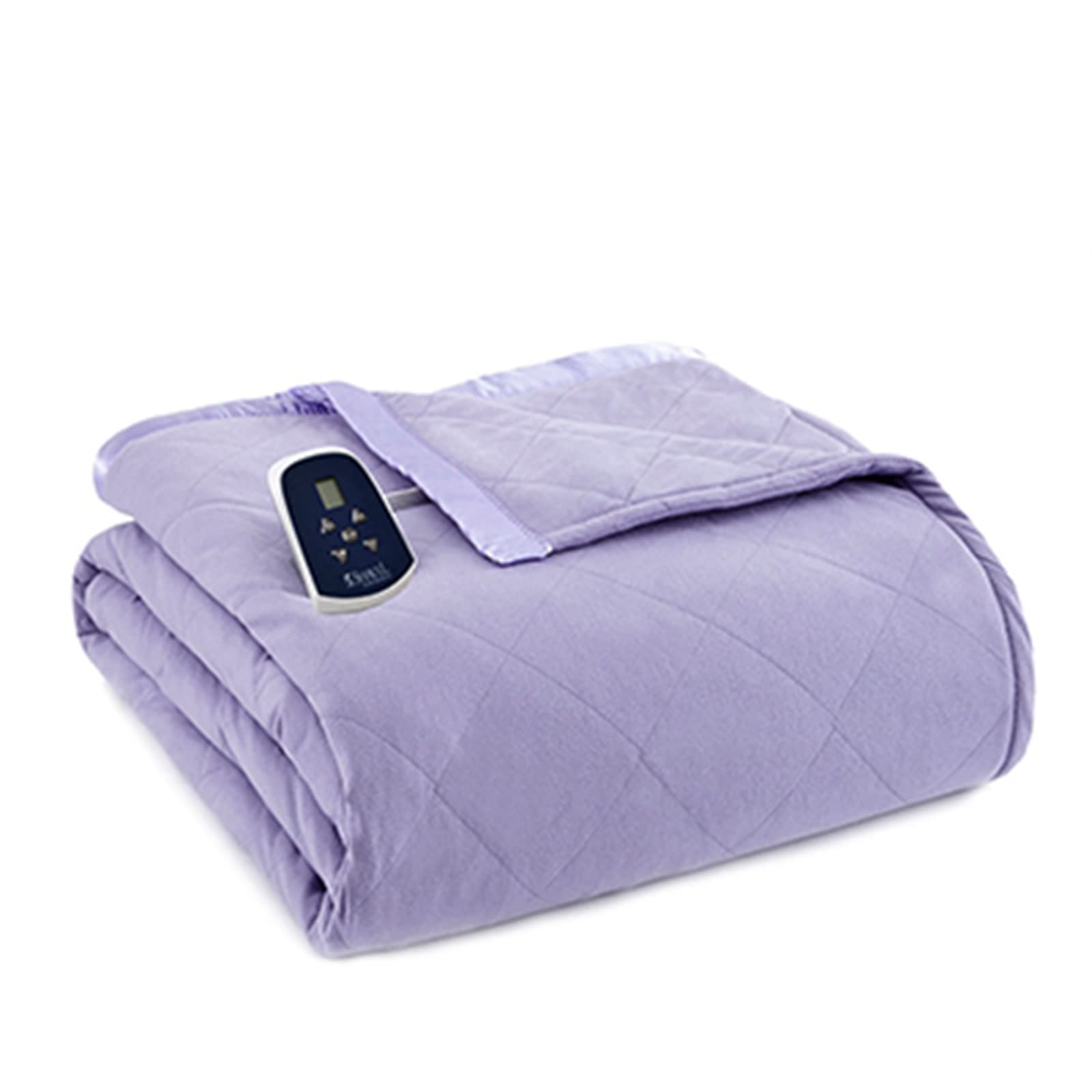 Amazon.com: Thermee Micro Flannel Twin-Size Electric Heated Blanket, 10  Heat Settings with Timer u0026 Safety Shutoff, Fast Heating Warm Blanket,  Machine Wash u0026 Dry, 85Lx66W, Lilac : Everything Else