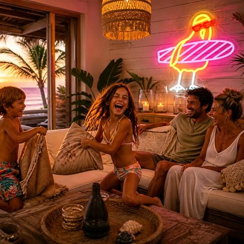 Image of Neon Sign, JGHTURIE Duck Dimmable Neon Signs for Wall Decor, Cute Funny Duck Light up Led Sign for Room, Kitchen, Shop, Bar, Birthday, Party & Home Decor - USB Powered