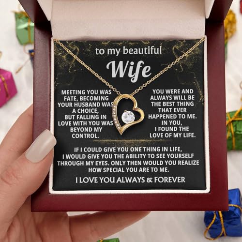 Jewelry To My Beautiful Wife - love of my life, Women Necklace, Gift For Wife, Gift for her, Idea Gift For Women, Christmas Birthday Gift, Valentine Gift4