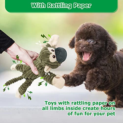 Hundespielzeug, Hunde Spielzeug, Plüschhundespielzeug, quietschendes Hundespielzeug, welpenspielzeug, gefüllte Hundekauspielzeug für Welpen, kleine, mittlere, große Hunde (AFFE)