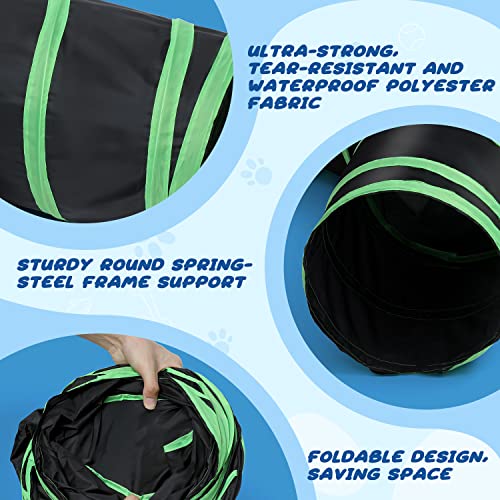 Upgraded Cat Tunnel Bone-Type, 4 Way Collapsible Cat Playhouse Pet Play Tunnel Tube With Storage Bag For Cats, Puppy, Rabbits, Ferret, Guinea Pig, Indoor And Outdoor Use #TOP2