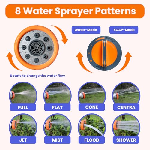 image for Huimpet Dog Shower Attachment Hose Nozzle Sprayer Set with Metal 3-Way