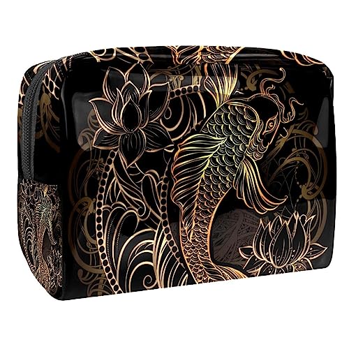 Carpa Loto Neceser de Viaje Organizador de Cosméticos Estuche de Maquillaje para Mujer