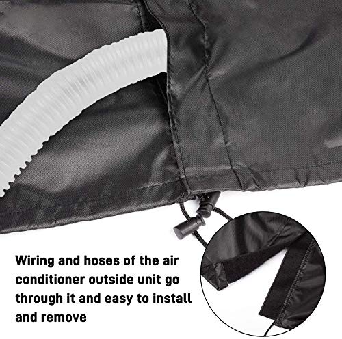 Aozzy Central Air Conditioner Covers for Outside Units Heavy Duty Ac Cover for Outdoor Unit Square Winter Withstand The Rain and Snow, Or Nuts Fit Up to 24x24x22 inchs - Thumbnail 7