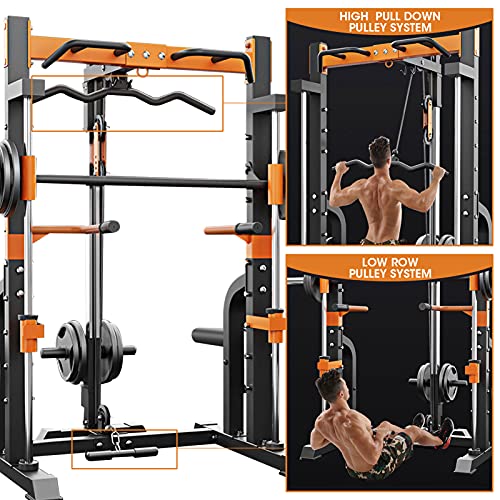 KAC Smith Machine Cage System Total Body Training Home Gym System All-in-one Workout Station Comprehensive Exercise Options