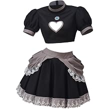 Willyacos Bowsette Cosplay Dress Sexy Black Short Princess Bowsette Cosplay Costume Dress Tops Skirts Outfit for Adult Women