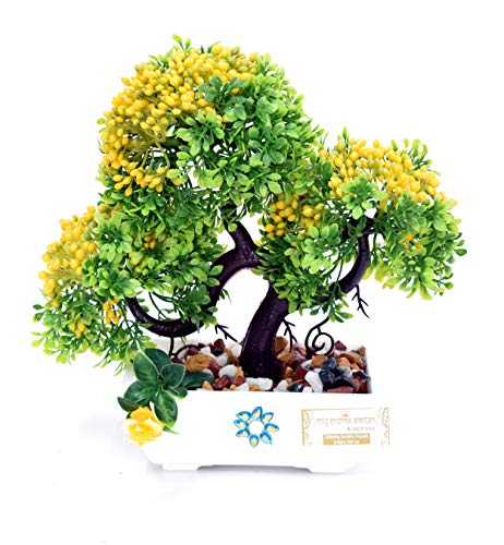 Plante artificielle pot maison Décor A12, fausse plante verte intérieur 22,9 cm petit espace