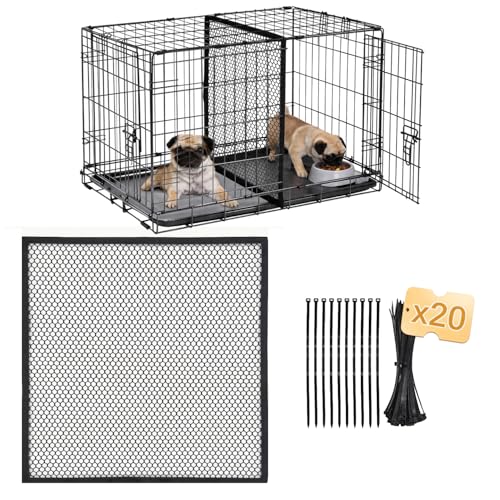 Upgraded Thickened Dog Crate Divider Panel for 36 Inch Crate Durable Puppy Kennel Divider with Ties Adjustable Training Accessory (Divider Only) 24 H x 22.5 W