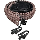 Ten Point Gear Extra Wide Gun Sling Paracord 550 Adjustable w/Swivels (Multiple Color Options) (Coyote Brown)