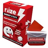 Riize Energy Strips, Fast Acting with 50mg Caffeine, L-Theanine, Vitamin B12, Electrolytes, Natural Flavors...