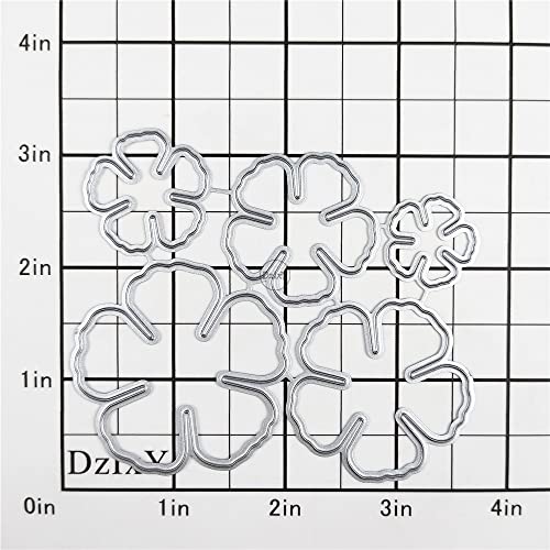 Dzixy Overlap Five Petal Flower Metal Cutting Dies For Card Making Kit Embossing Paper Die Cuts Sets Scrapbooking Machine Stencils Storage Pockets Supplies #TOP1