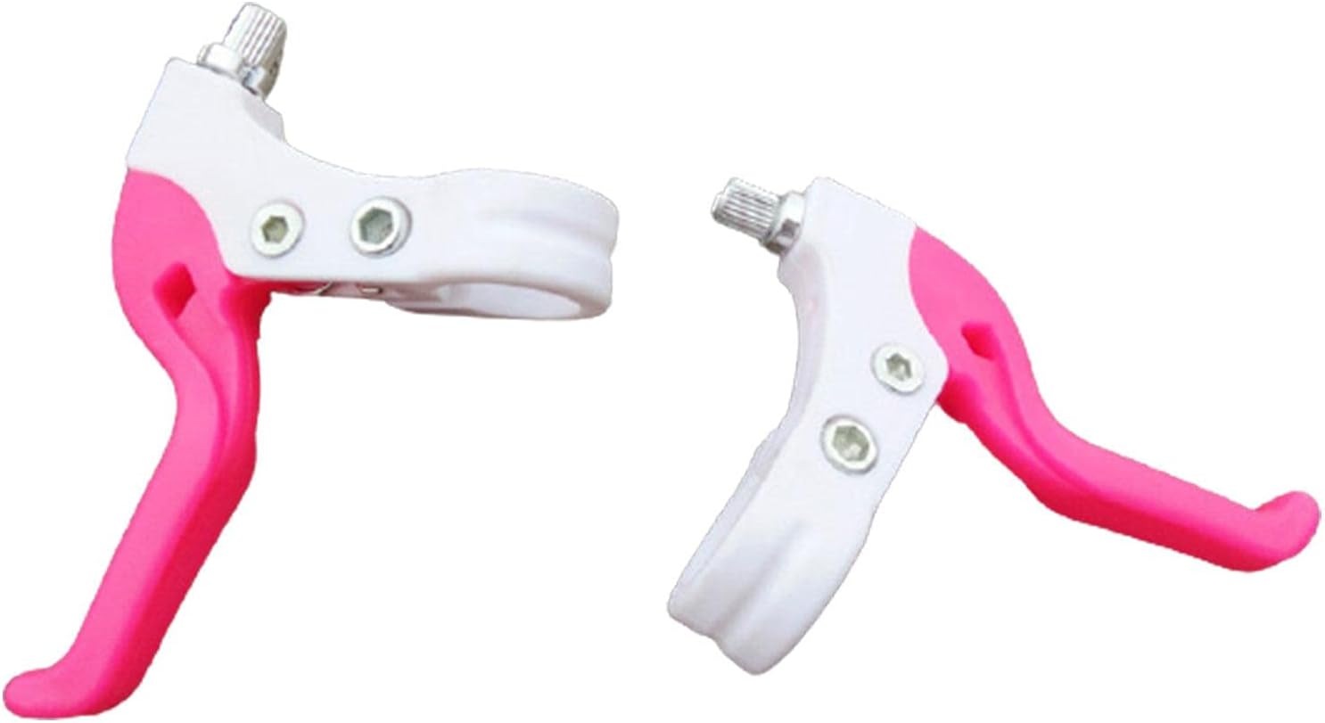 Leviers De Frein Vélo Enfant Rockible - Rose - 2 Pièces - Guidon 22.2mm - Vélos 12-20 Pouces