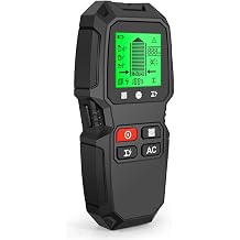 Stud Finder Wall Scanner,5-in-1 Stud Detector with 4 Stud Modes&AC Wire Detection,Center Finding Wall Scanner Tool for Wood/Metal/Studs-Black