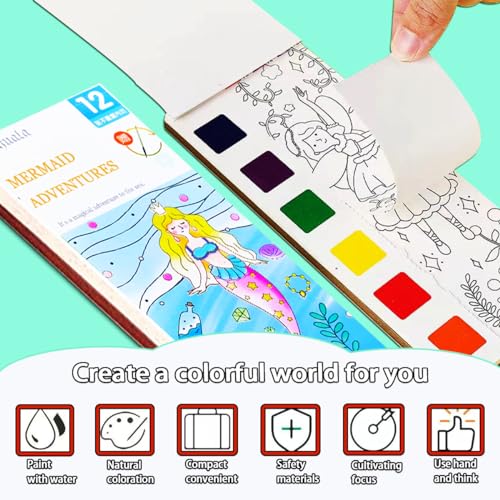Save on JUNQIU 5-Pack Watercolor Paint Sets for Kids - Use Code