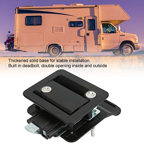 Tbest RV Entrance Door Lock with Built-in Deadbolt Durable Aluminum Alloy for Camper Motorhome, and Travel Trailer Sturdy Construction - Image 3