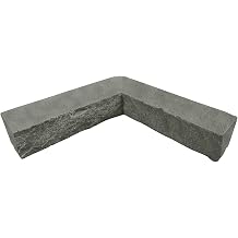 GenStone Faux Stacked Stone Inside Corner Ledger 12" x 2" x 3.5" in Northern Slate Color for Do It Yourself Friendly Home Improvement Projects