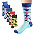 Deer Mum Men Novelty Funny Fashion Colorful Designed Soft Crew Dress Socks Pack