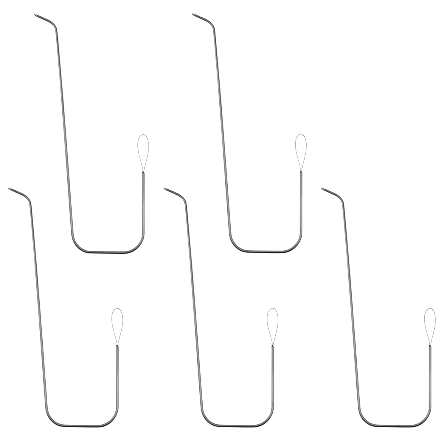 yyangz 5PCS U-Shaped Curved Beading Needles Beading Medium Hole Needles Metal Curved Needles Beading Hand Tools for Sequins Embroidery Jewelry Waist Beads Accessory Making