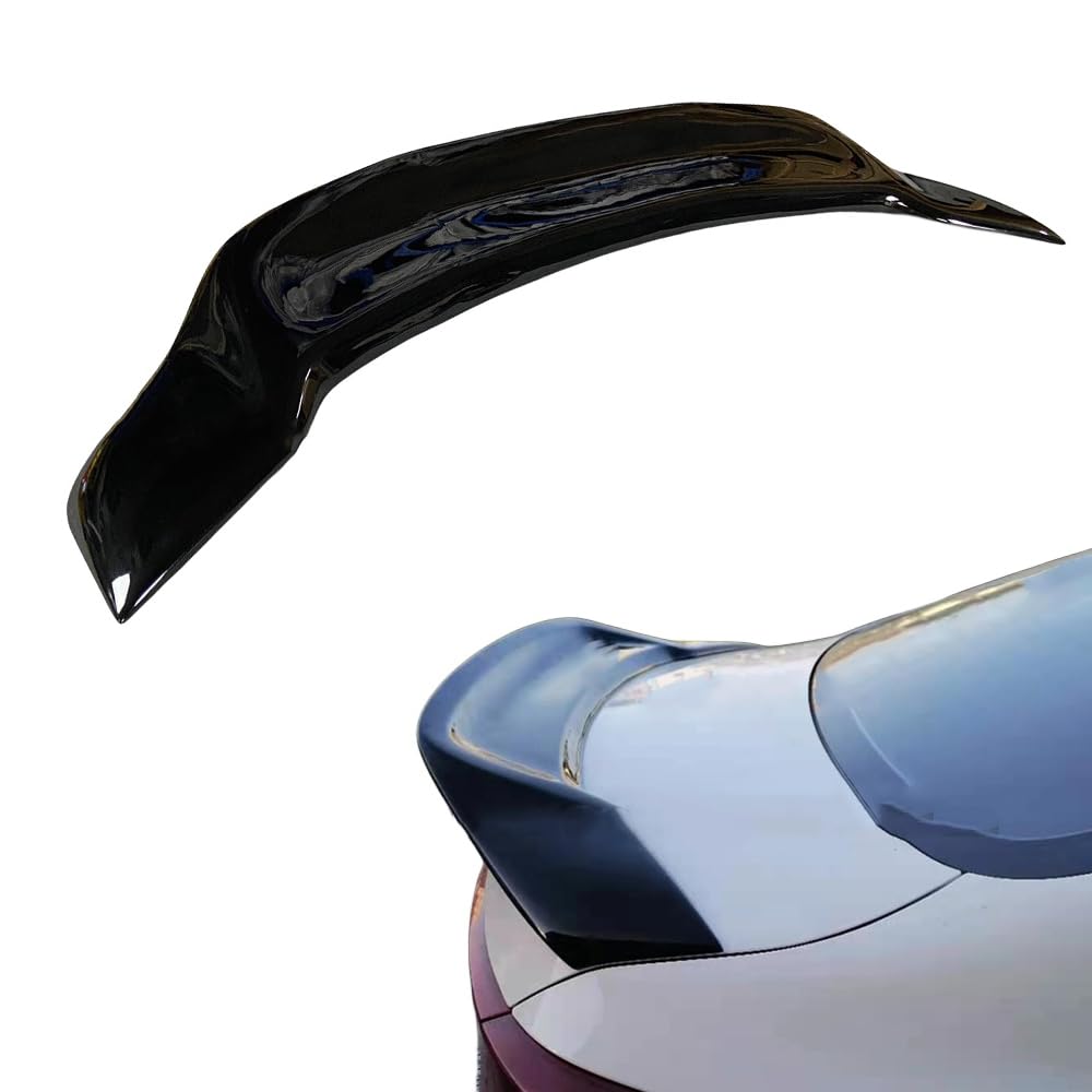 Rear Trunk Lip Spoiler Wing Compatible with Kia Forte K3 2019 2020 2021 Highkick Duckbill Gloss Black