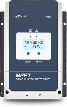 EPEVER 100A MPPT Solar Charging Controller 12V/24V/36V/48V DC System Voltage Automatic Identification Max PV 150V Solar Panel Regulator Tracer 10415 AN