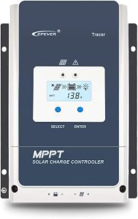 EPEVER 50A MPPT Solar Charge Controller 12V/24V/36V/48V DC Automatically Identifying System Voltage Max.PV 150V Solar Panel Regulator (Tracer 5415 an)