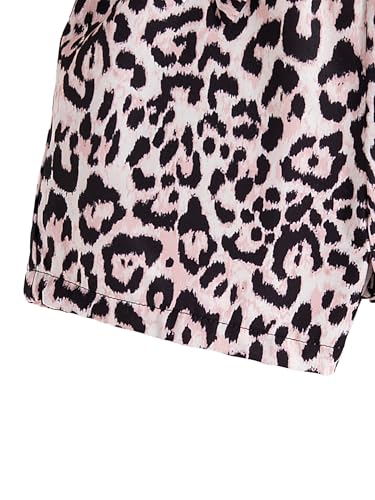 Image of Girl's 2 Pcs Outfits Short Sleeve Graphic T-Shirt Top and Paperbag Waist Shorts Set with Belt