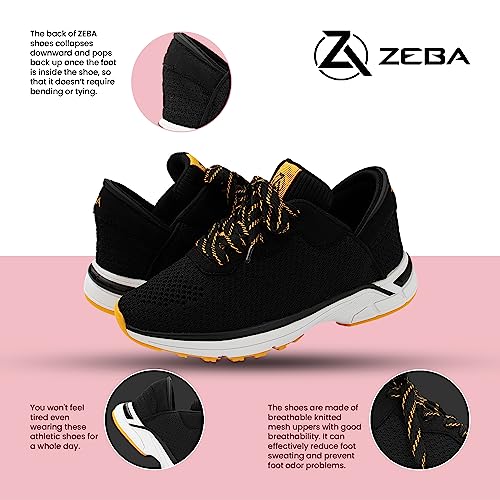 Image of ZEBA Hands Free Slip on Sneakers for Women - Step Up Your Comfort and Style with Perfect Walking Shoes and Fashion Sneakers