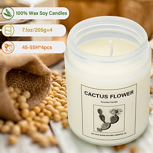 4 Pack Candles For Home Scented, Lavender Candles Set, Aromatherapy Jar Candles For Home, 28 Oz 200 Hour Long Lasting Candles, Scented Candles Gifts Set For Women, Birthday, Valentine, Anniversary #TOP6