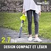 Souffleur Feuilles Sans Fil SnapFresh 20V - 210km/h Léger 1,2kg