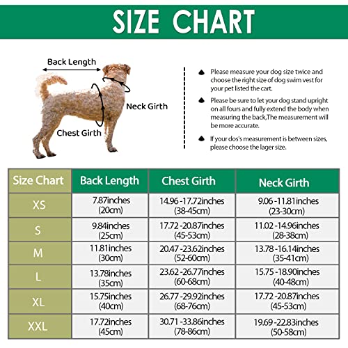 Letsqk Dog Life Jacket Ripstop Fin Shark Flotation Lifesaver Vests With Rescue Handle And High Buoyancy For Small Medium Large Dogs, Pet Safety Swimsuit Preserver For Swimming Pool Beach Boating #TOP2