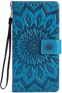 Huawei Ascend Mate 7 Case, Dfly Premium Soft PU Leather Embossed Mandala Design