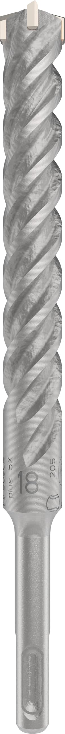 Bosch 1x PRO SDS plus-5X Hammer Drill Bit (for Reinforced concrete, Concrete, Ø 18,00 mm, Professional Accessory Rotary Hammer Drill)