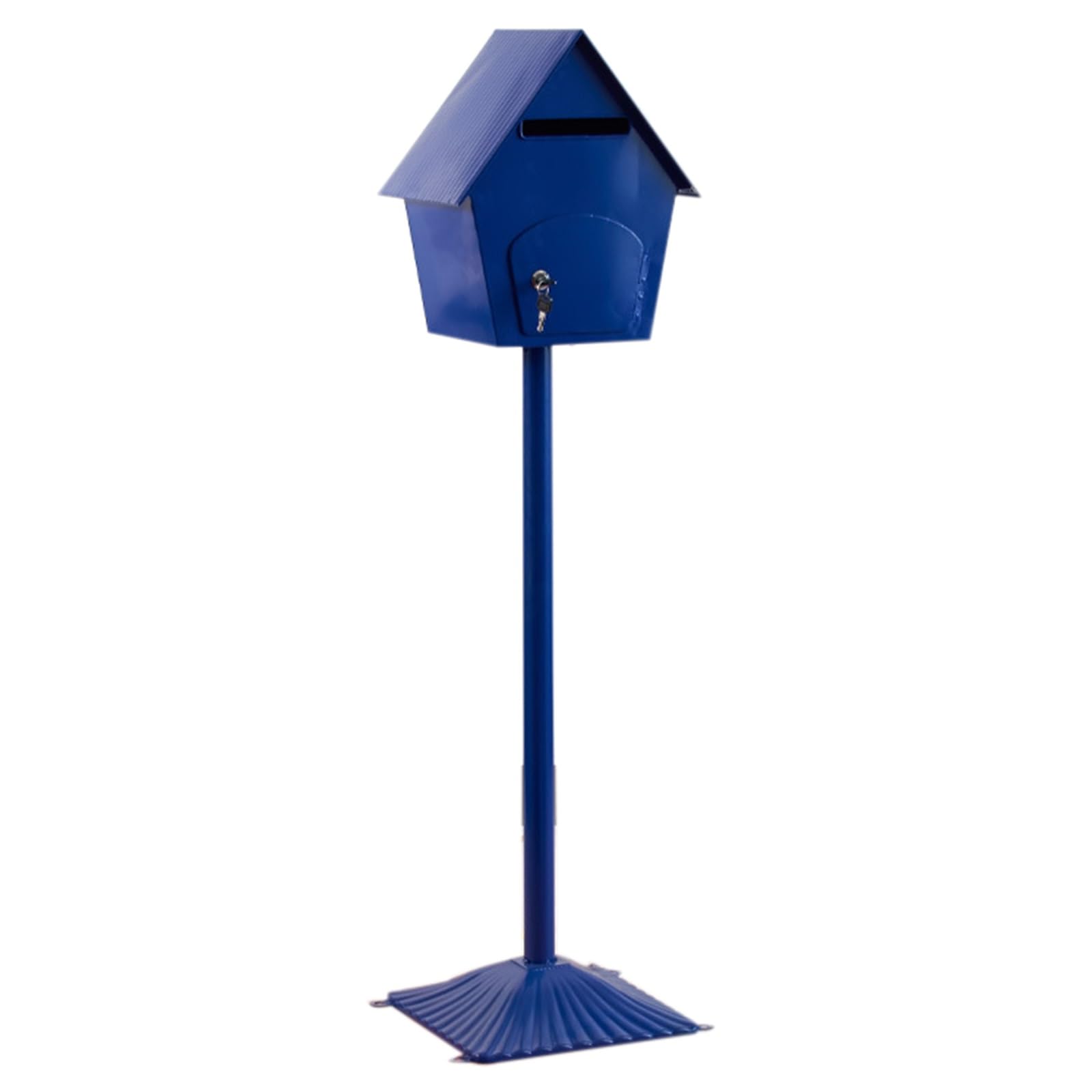 NQNFWCRJ Cold Rolled Steel Mailbox with Lock Plastic Spraying Process Outdoor Vertical Rainproof Handmade Boxes Door Fully Open Parcel Boxes