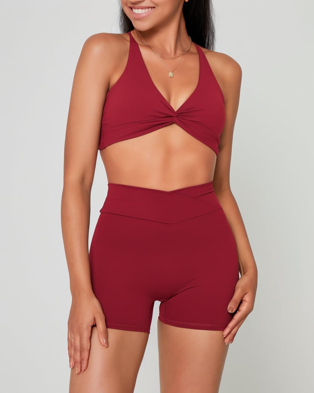 Danysu Backless Sports Bra Soft Workout Tops with Removable Padded Yoga Training Bras Strappy Going Out Top - Image 6