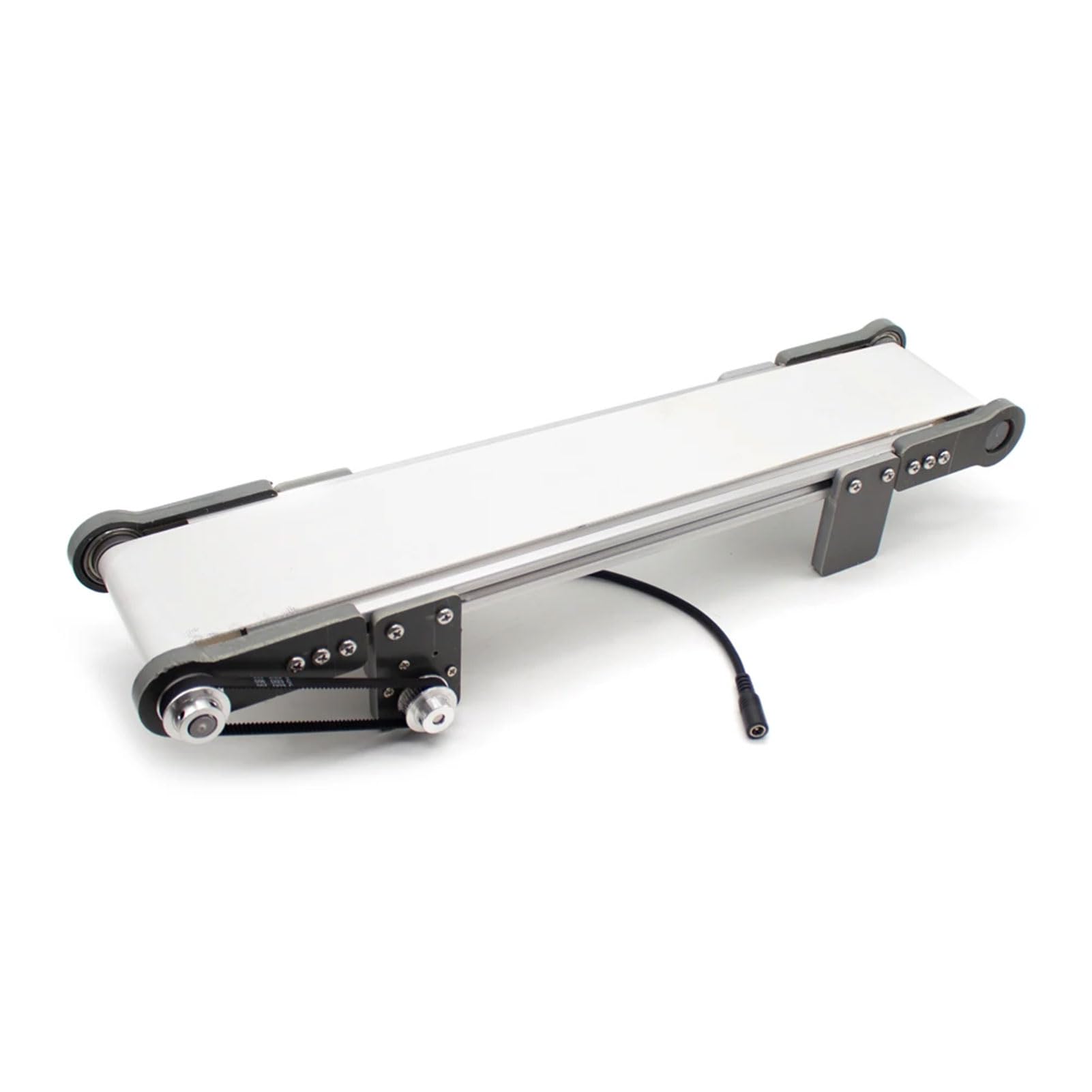 Mini Cinta transportadora eléctrica de Escritorio de 10 x 50 cm Dispositivo de Experimento de fricción con Modelo de Ascensor para Hacer uno Mismo Velocidad Ajustable de 0 a 116 RPM