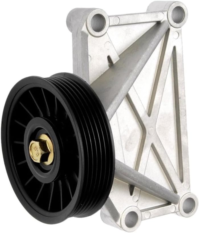 KarParts360 For Saab 9-7x 2005 2006 2007 Air Conditioning Bypass Pulley | Plastic Pulley; Aluminum Bracket | Serpentine | 103MM Outside Diameter | Replacement For 10366868, 15198475