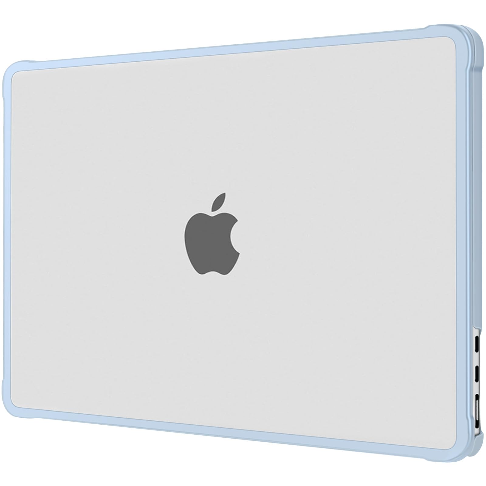 MOSISO Funda Compatible con MacBook Air 13 Pulgadas 2026-2022 M5 A3449 M4 A3240 M3 A3113 M2 A2681, Cierre Hermético Antigrietas&Antihuellas Carcasa para MacBook Air 13,6 Pulgadas,Azul Celeste