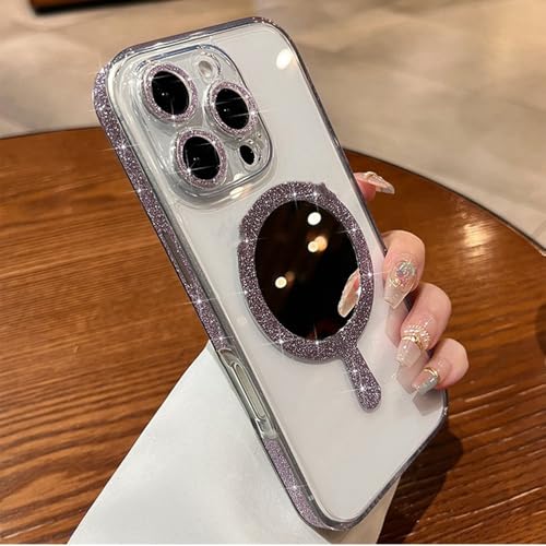 Coque iPhone 15 Pro Max en verre trempé argenté pour le quotidien