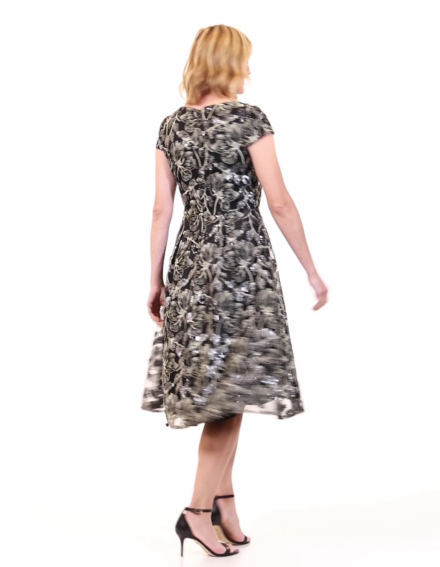 Amazon.com: Alex Evenings Women's A-Line Stretch Embroidered Dress