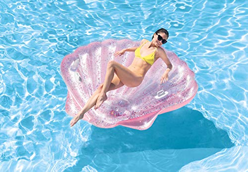 Colchão Inflável para Piscina/Ilha Concha, Intex, Rosa