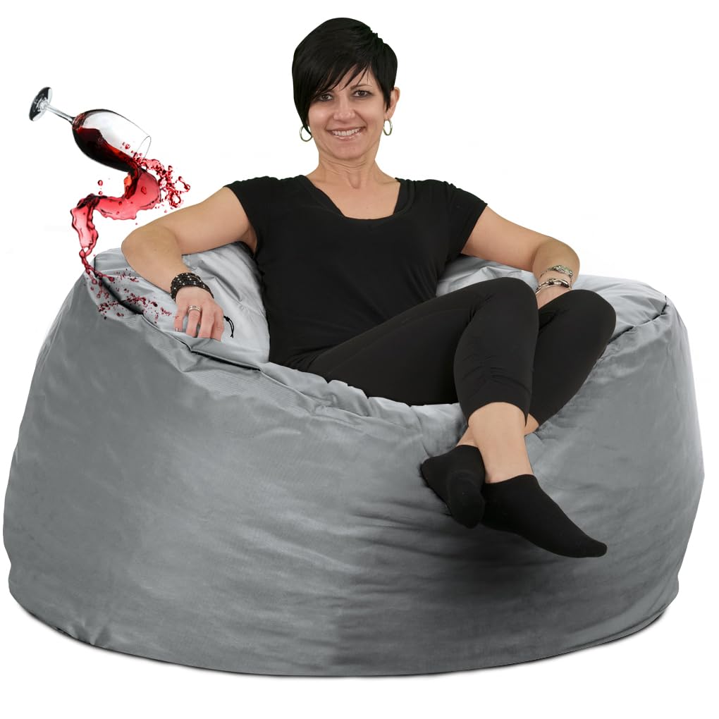 ULTIMATE SACK - SackGuard Universal Water Resistant Liner Cover for All Bean Bag Chairs - Protect Your Bean Bag Chair, Draw String (Medium)