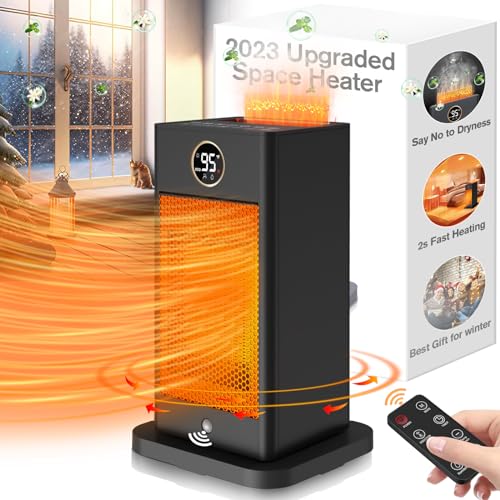 Space Heater,2023 Newest Upgraded Small Heaters for Indoor Use,PTC