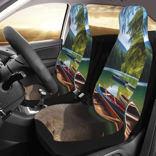 Housse de siège auto imperméable contre l'usure housse universelle lac et canoës