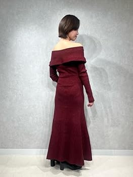 Amazon.co.jp: [スナイデル] オフショルボタンニットワンピース