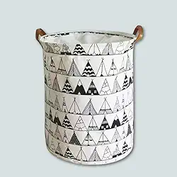 Cesto Organizador Multiuso 40L Versátil para Roupa Suja, Brinquedos, Quarto, Banheiro ou Lavanderia (Cabana Indígena)